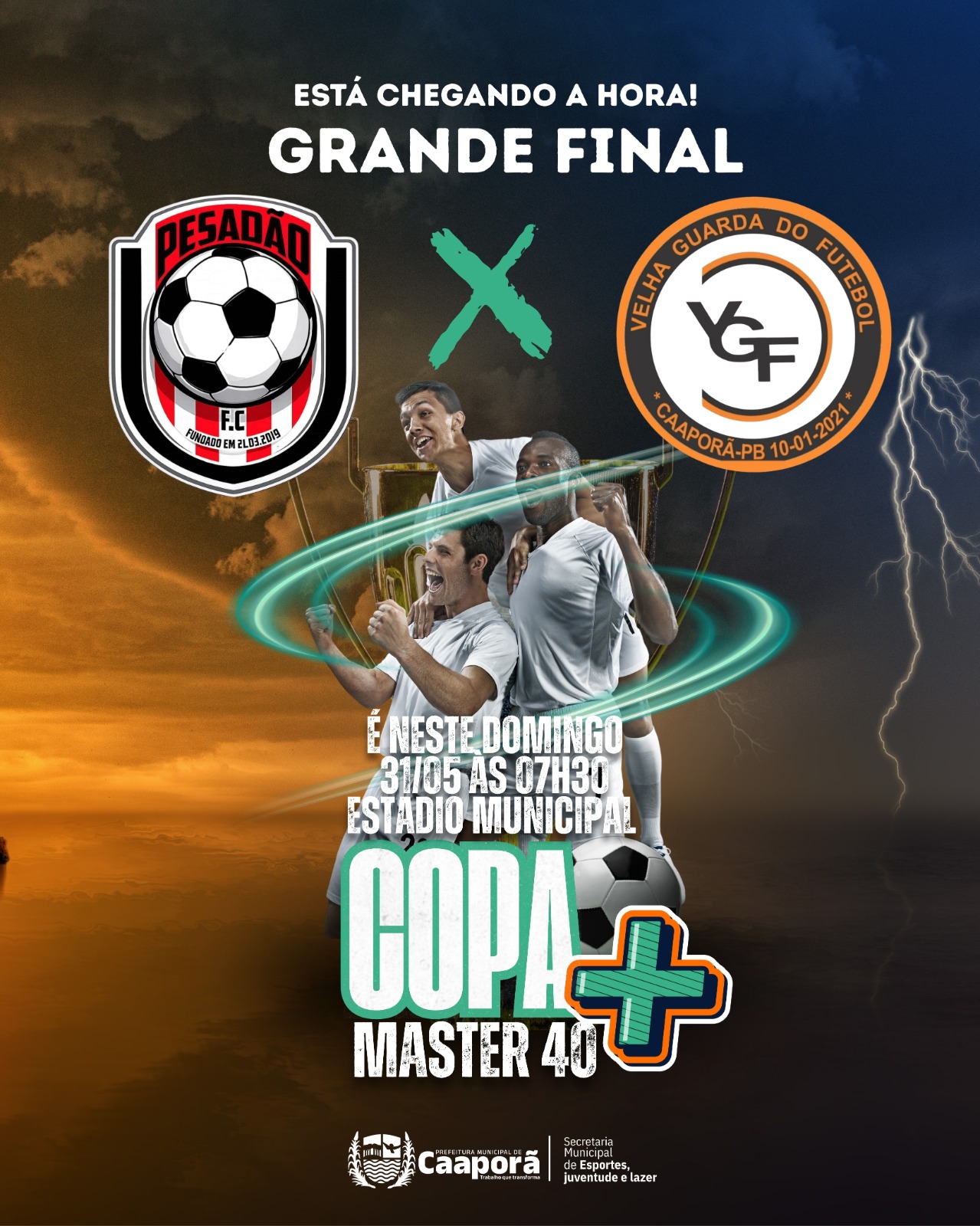 Final da Copa Master 40+ acontece neste domingo com premiação de R$ 6 mil, em Caaporã 