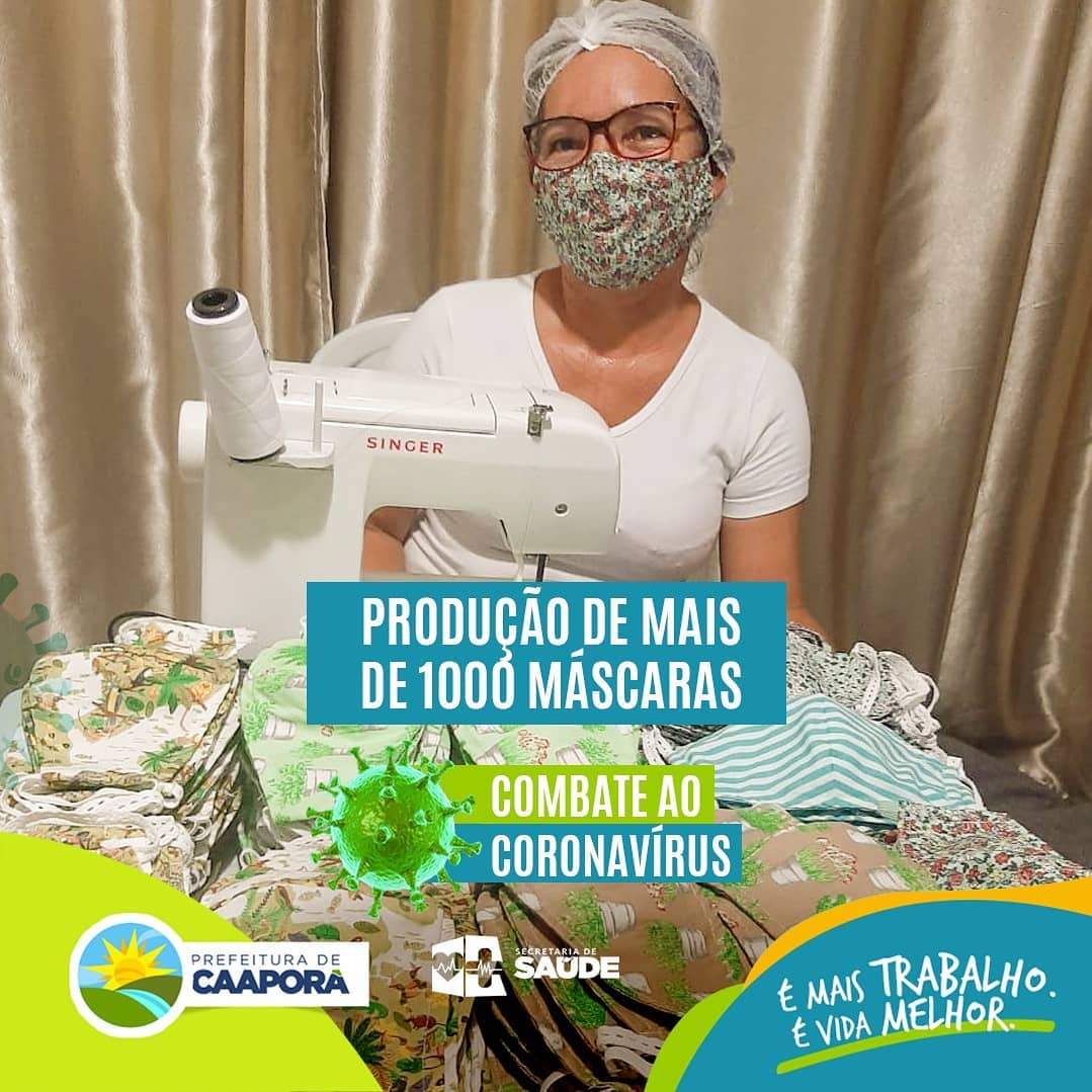 SECRETARIA DE DESENV. HUMANO E INCLUSÃO SOCIAL DESENVOLVE A PRODUÇÃO DE MAIS DE MIL MÁSCARAS PARA A POPULAÇÃO