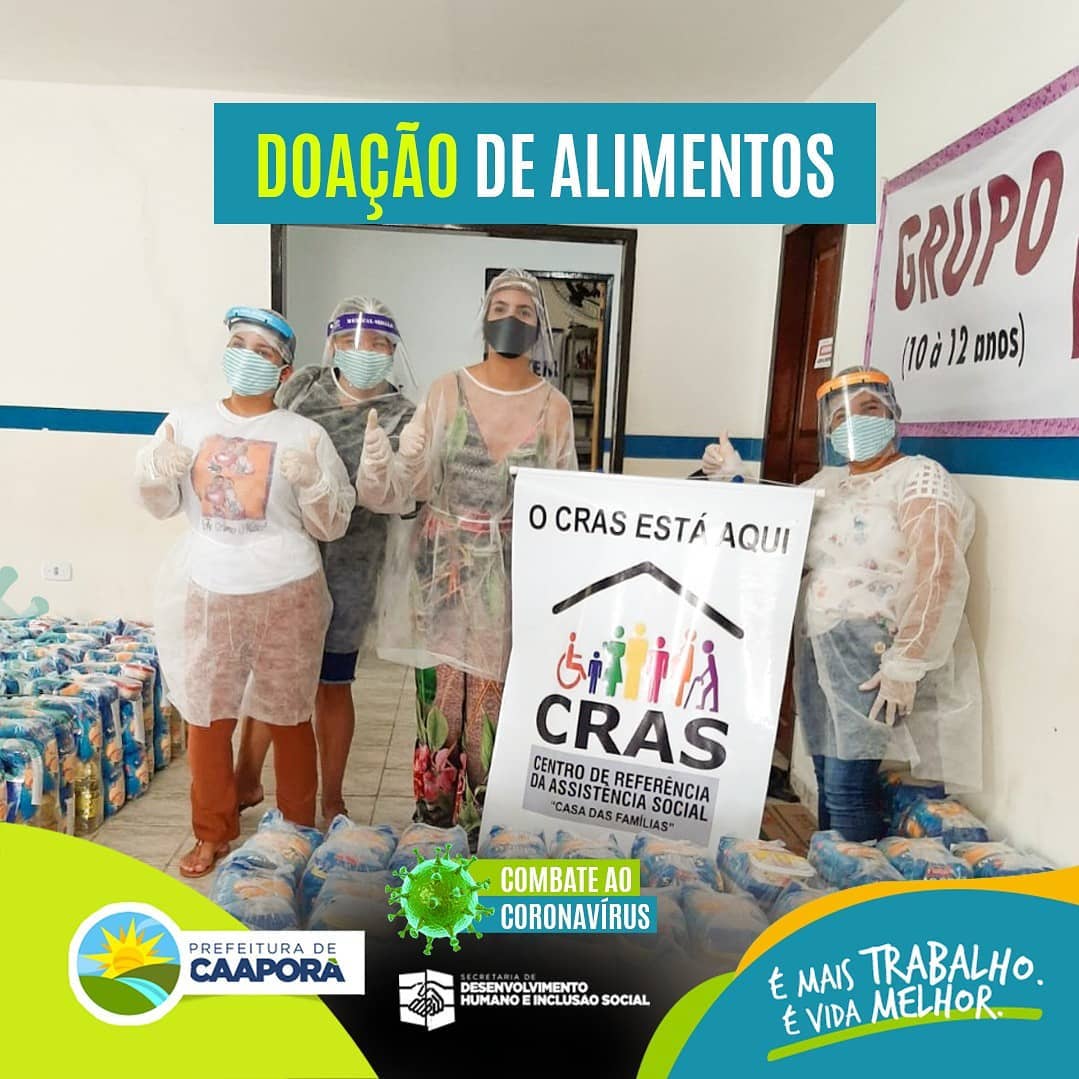 Secretaria de Desenvolvimento Humano e Inclusão Social visita bairros da cidade e faz a distribuição de alimentos e máscaras