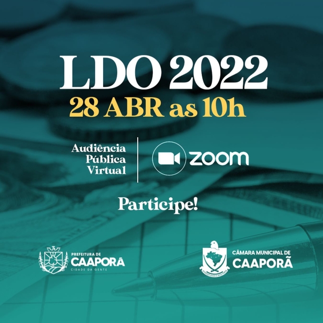 Prefeitura de Caaporã realizará Audiência Pública Virtual 