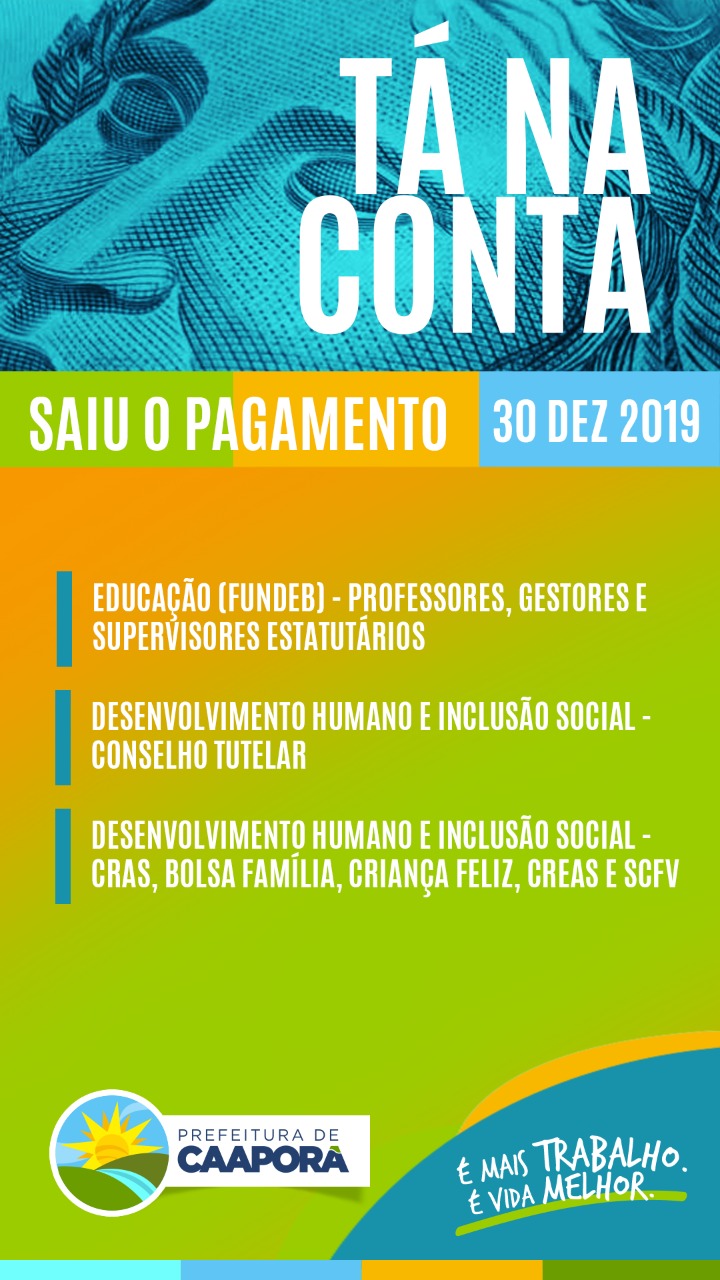 TABELA DE PAGAMENTOS (30/12/2019)