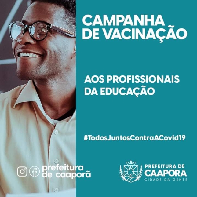Campanha de Vacinação aos profissionais da Educação