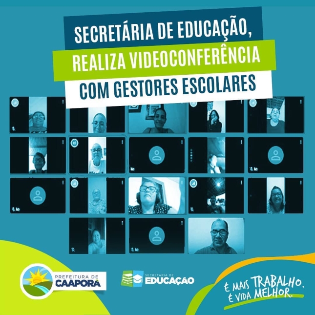 Secretaria de Educação realiza videoconferência com gestores escolares a fim de implementar atividades pedagógicas