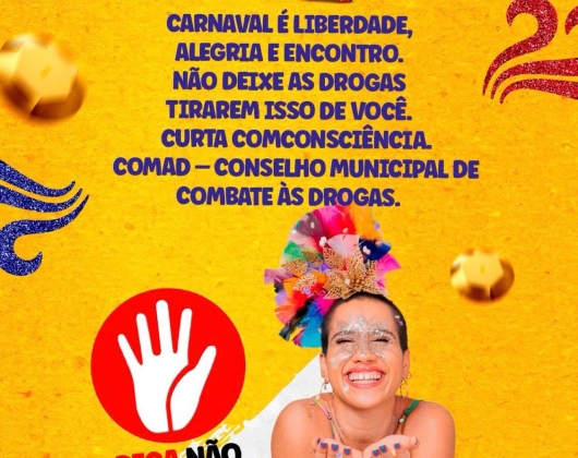 Prefeitura lança campanha de prevenção às drogas no Carnaval 2026 de Caaporã