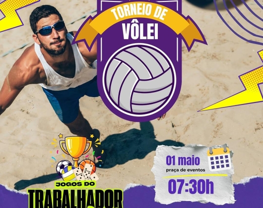 Caaporã realiza torneio de vôlei em comemoração ao Dia do Trabalhador