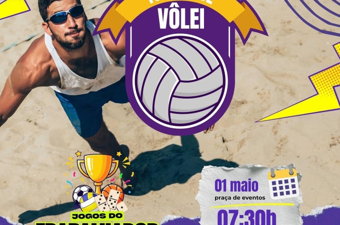 Caaporã realiza torneio de vôlei em comemoração ao Dia do Trabalhador