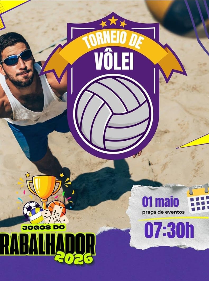 Caaporã realiza torneio de vôlei em comemoração ao Dia do Trabalhador