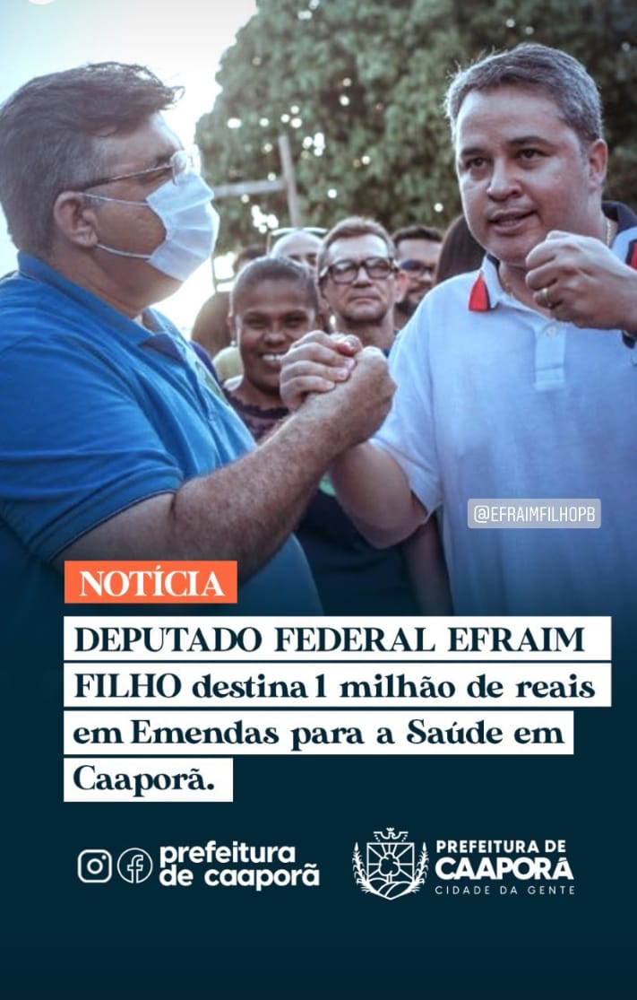 Deputado Federal destina 1 milhão de reais em emendas para a saúde em Caaporã