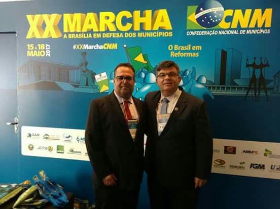 Prefeito de Caaporã participa da Marcha dos prefeitos em Brasília e busca recursos