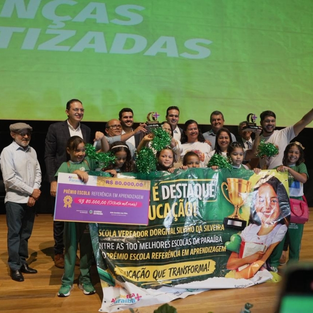 Escola de Caaporã é destaque estadual em prêmio de aprendizagem