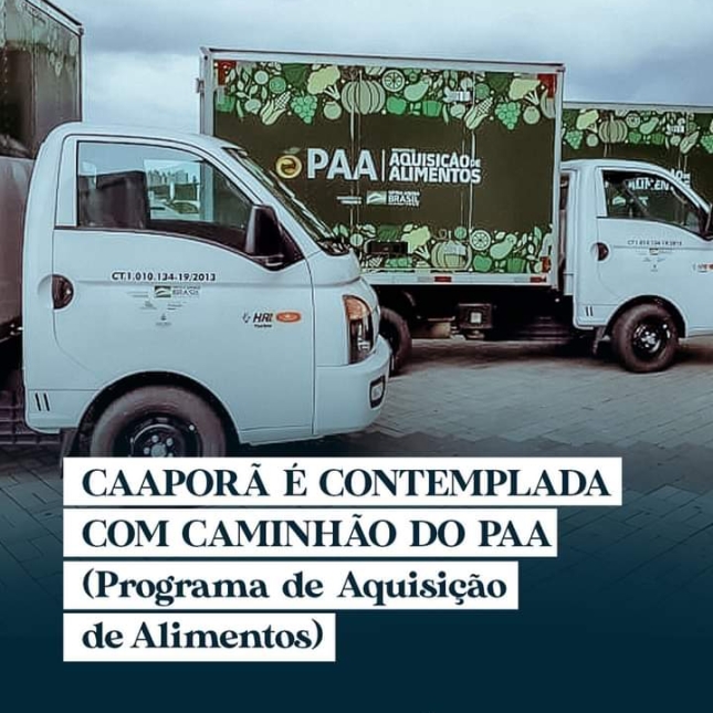 Caaporã é contemplada com caminhão do PAA (Programa de Aquisição de Alimentos)