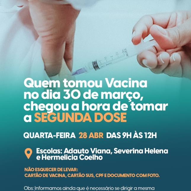 Plano de Imunização contra a COVID-19 nesta quarta-feira (28/05)