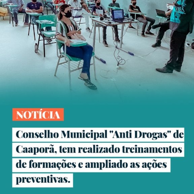 Conselho Municipal "Anti Drogas" de Caaporã desenvolve ações preventivas às drogas
