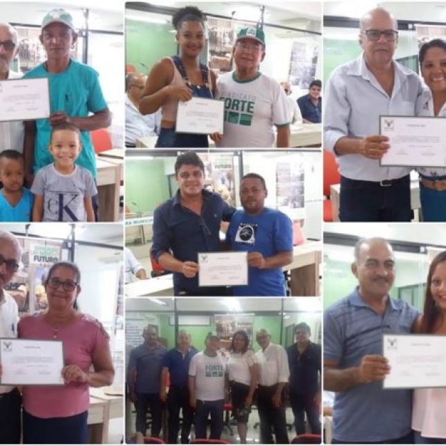Prefeitura de Caaporã, Senar e Sindicato dos produtores rurais entregam certificados de cursos