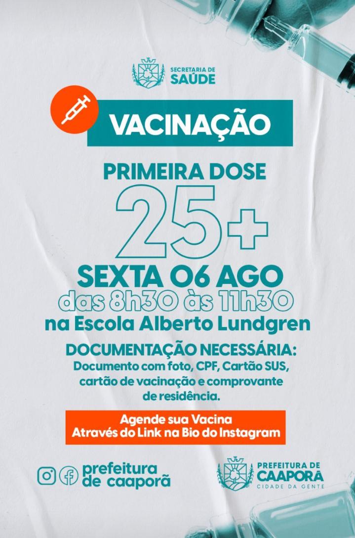 Plano de Imunização contra a COVID-19, nesta sexta-feira (06/08)