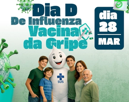 Dia D de vacinação contra influenza acontece neste sábado 