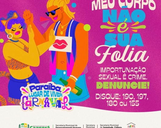 Caaporã lança campanha contra assédio no Carnaval 2026