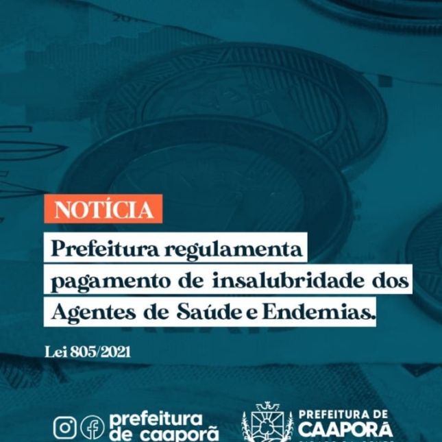 Prefeitura regulamenta pagamento de insalubridade dos Agentes de Saúde e Endemias