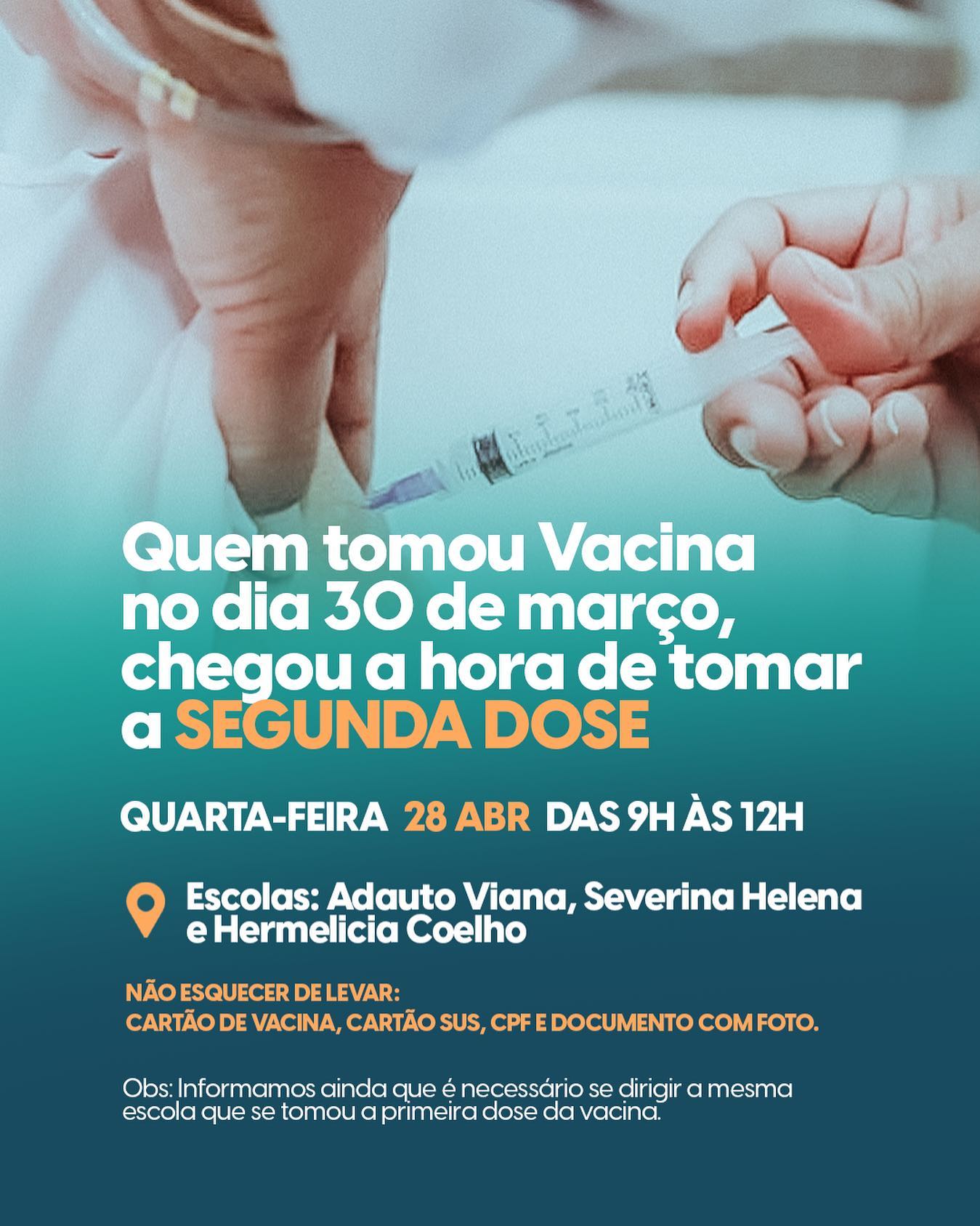 Plano de Imunização contra a COVID-19 nesta quarta-feira (28/05)