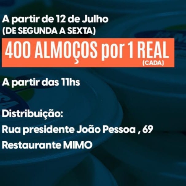 A partir de segunda (12/07), o Programa "Tá na Mesa" chega a Caaporã