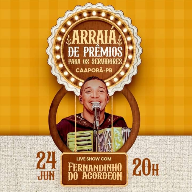 Prefeitura de Caaporã realizará Arraiá de Prêmios online para servidores municipais